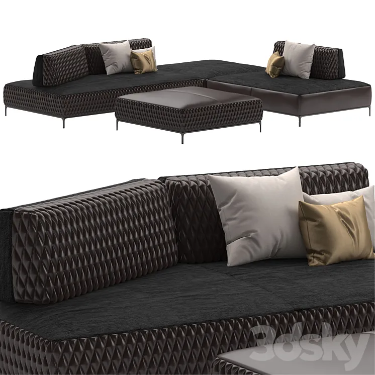 Ditreitalia Sanders sofa 3D Model Free