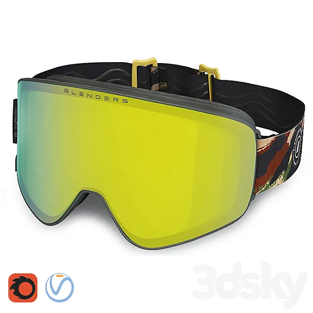 Diva Drama - Blenders Ski Goggles 3D Model