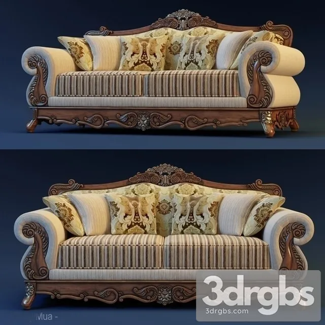 Divan 01 3D Model Free