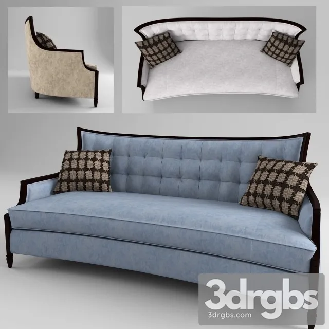Divan Asia Sofa 02 3D Model Free