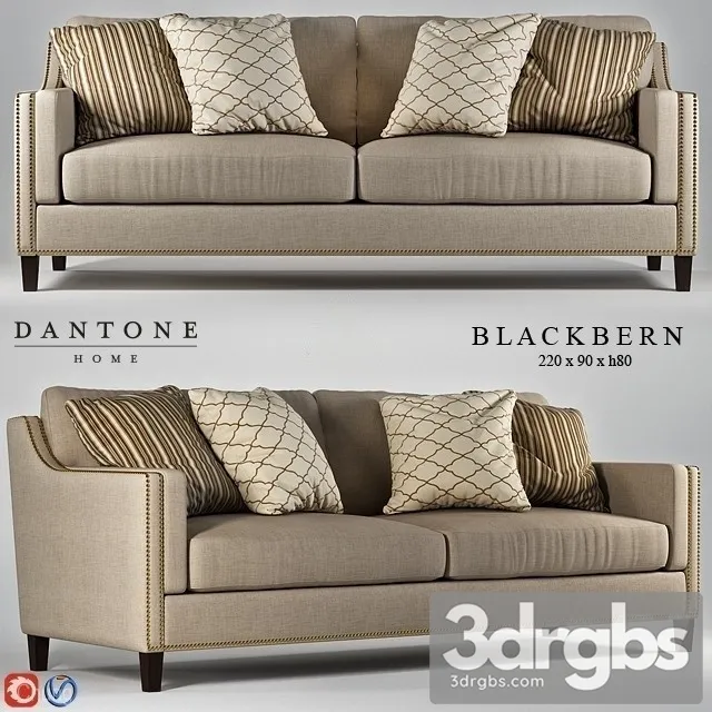 Divan Blackbern Sofa 3D Model Free