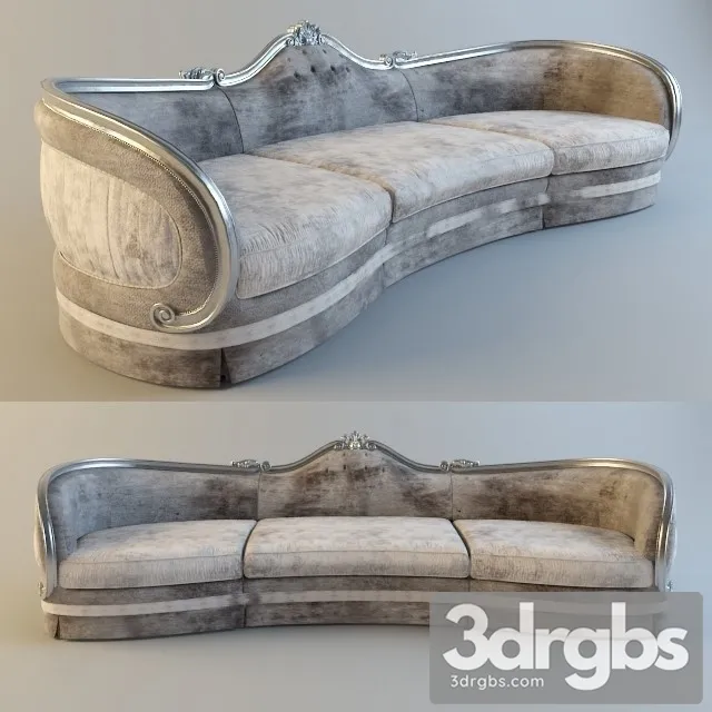 Divan Bruno Zampa Sofa 01 3D Model Download