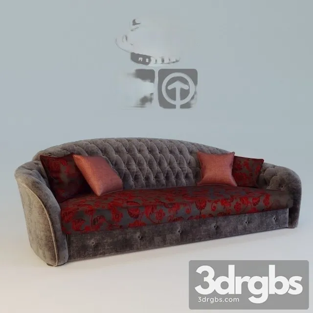 Divan Brussel Sofa 3D Model Free