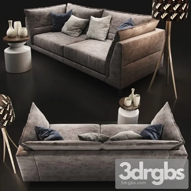 Divan Natuzzi Aplomb 3D Model Free