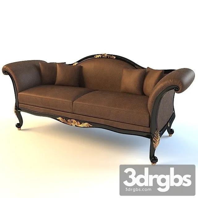 Divan Neo Classic Luxury Sofa 01 3D Model Free