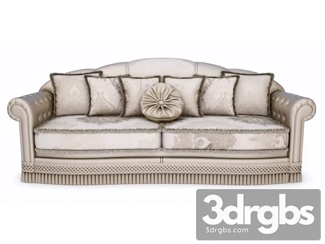 Divan Neoclassic Sofa 03 3D Model Download