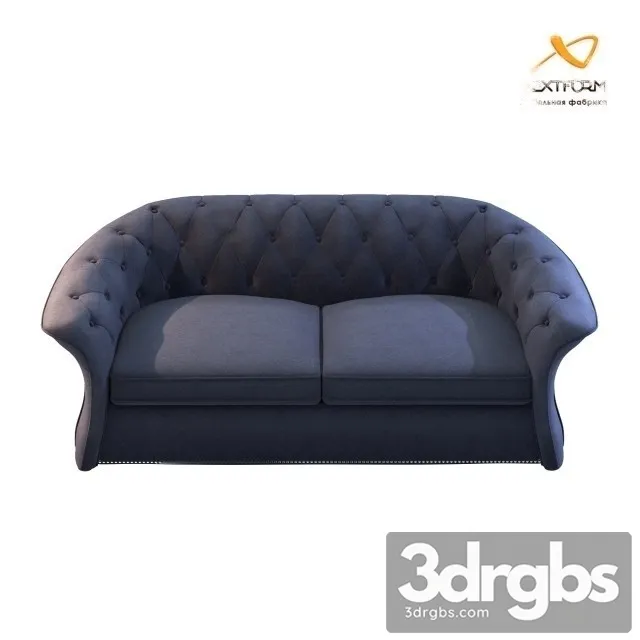 Divan Rodeo Sofa 01 3D Model Free