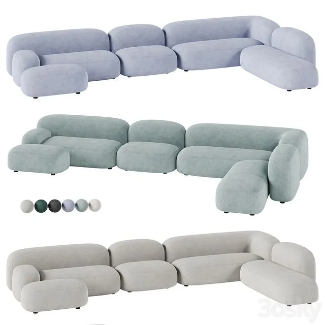 DIVAN.RU modular sofa Ribble 3D Model
