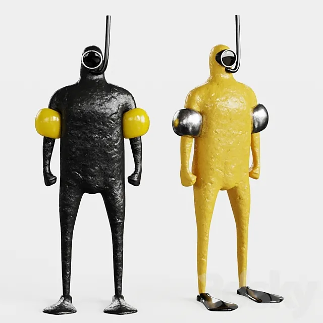 Diver Sculpture by John Morris 3DModel