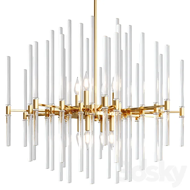 DIVINE Wide Chandelier 3D Model