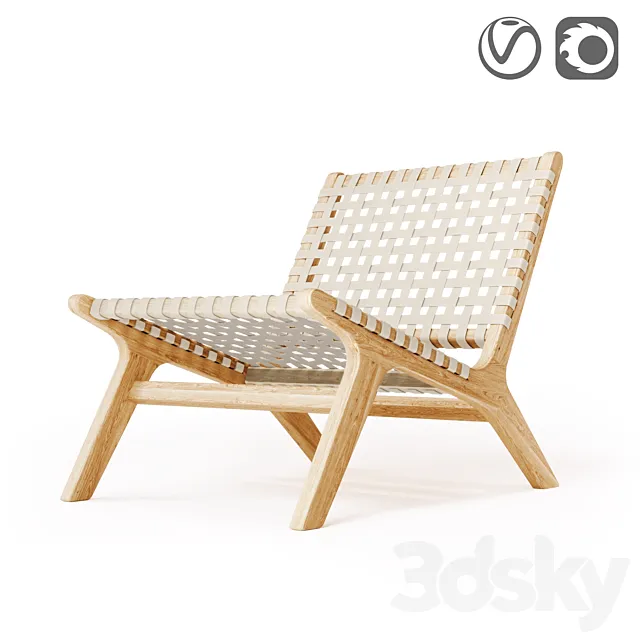 DIY handmade armchair 3D Model