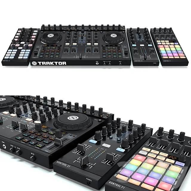 DJ System Native instruments Traktor Kontrol s4 x1 z1 f1 3D Model