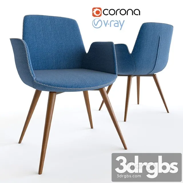 Django imodern chair 2 3D Model Free