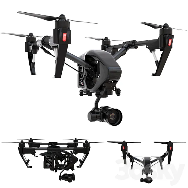 DJI Inspire 1 PRO 3D Model