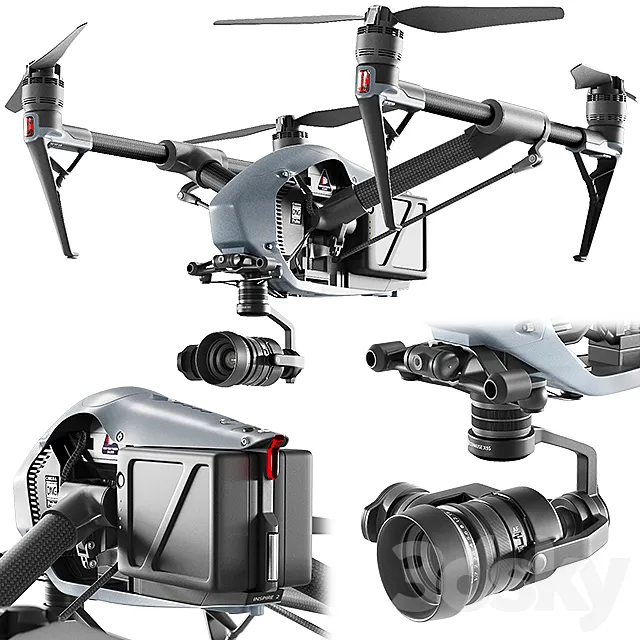 DJI inspire 2 3DModel