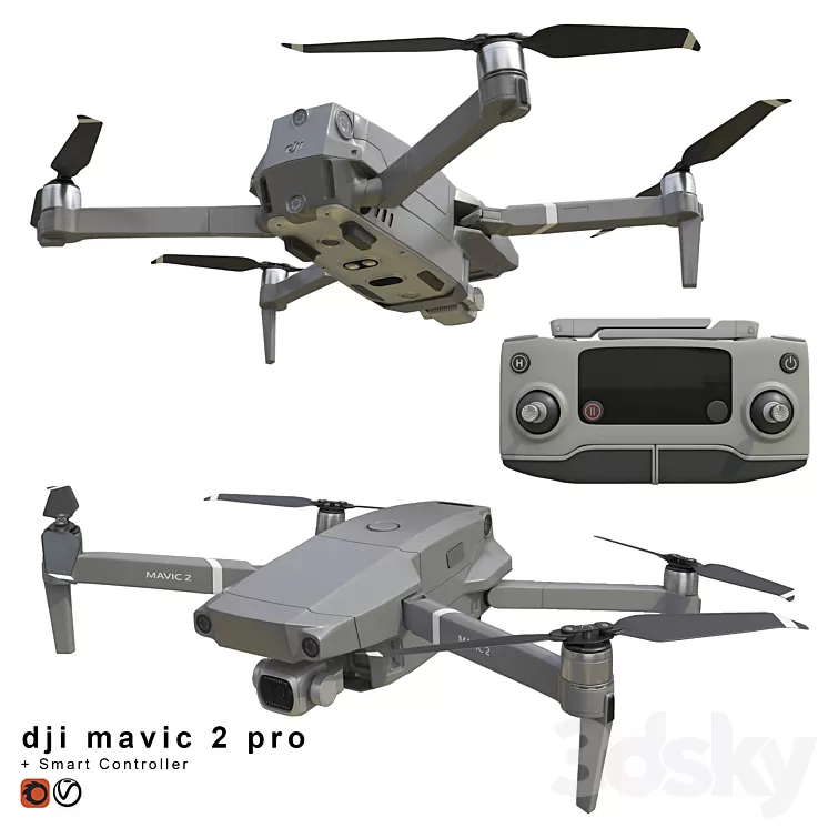 DJI Mavic PRO 2 3D Model