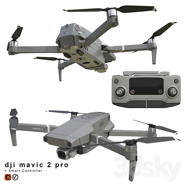 DJI Mavic PRO 2 3DModel