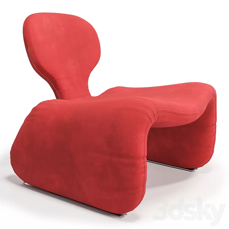 Djinn chair by Olivier Mourgue 3D Model Free