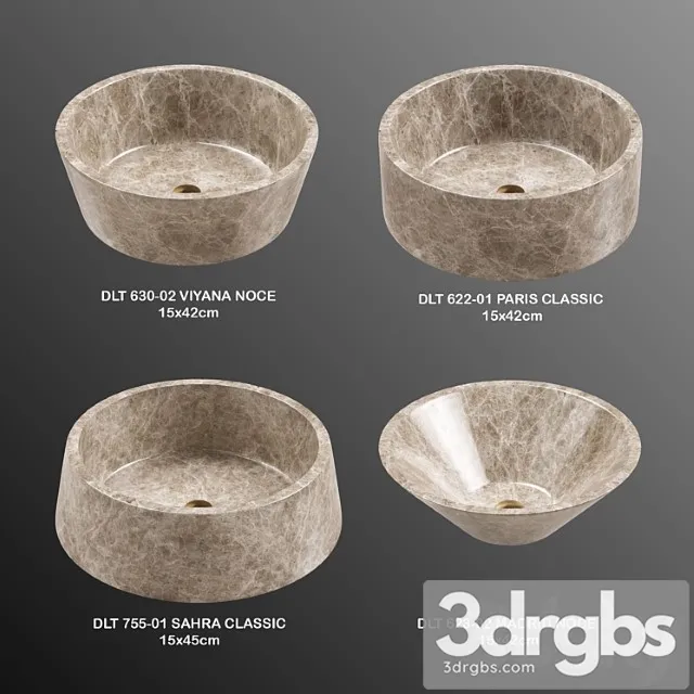Dlt Bathroom Stone Collection Part 1 3D Model Download