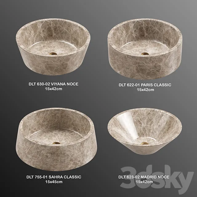 DLT_Bathroom Stone Collection part_1 3DModel