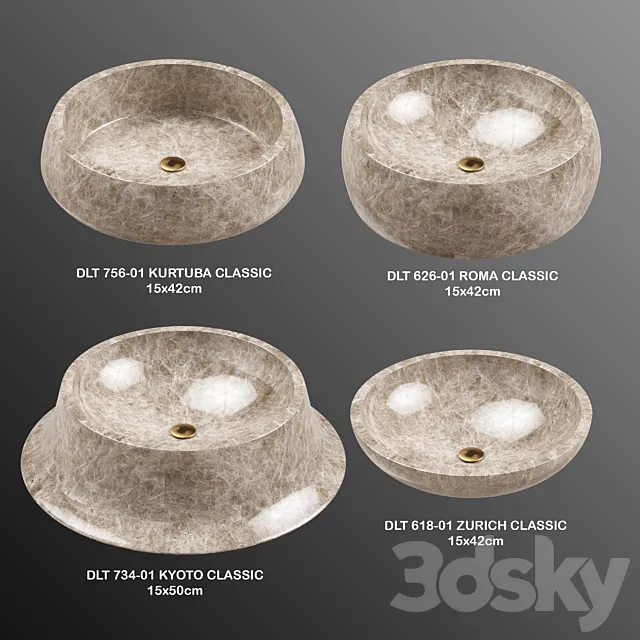 DLT_Bathroom Stone Collection part_2 3D Model