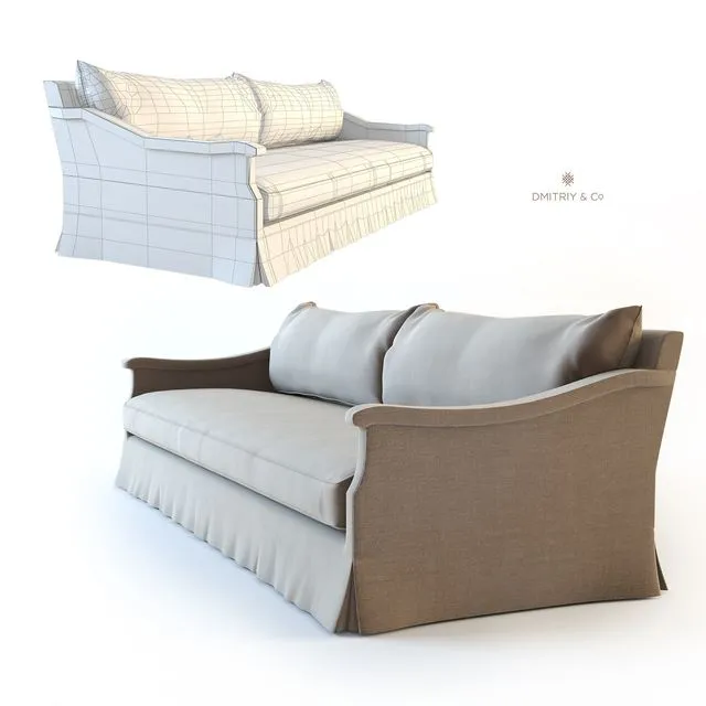 Dmitriy&Co VALLONE SOFA 3D Model