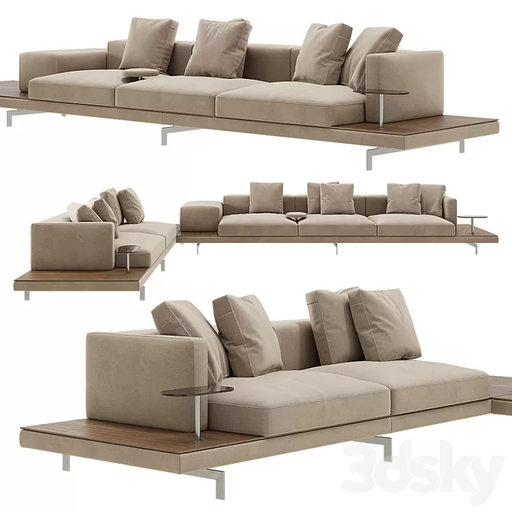 Dock Sofa option 01 3D Model