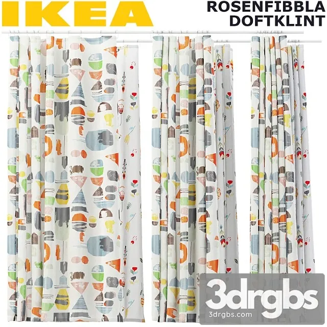 Doftklint Rosenfibbla Set 3D Model Free