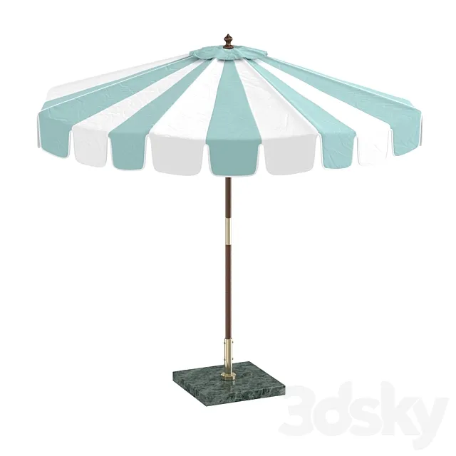 Doing just peachy aqua stripe umbrella Free Download