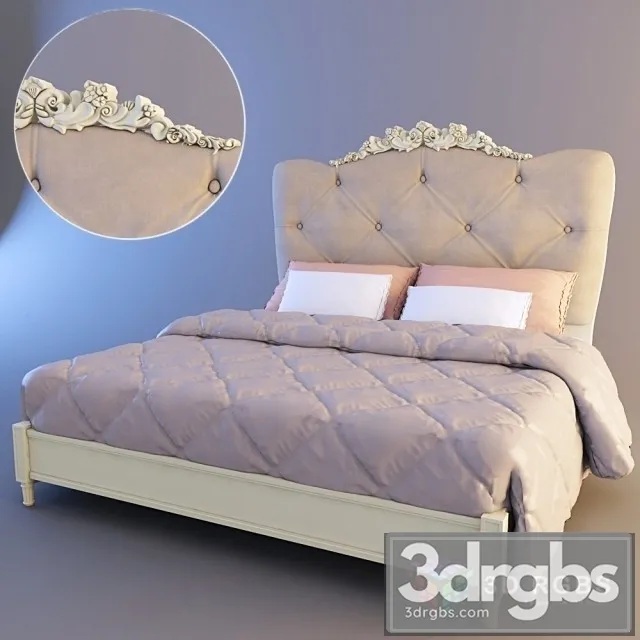 Dolce Rosa Classic Bed 3D Model Free