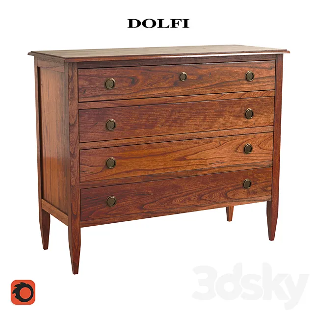 DOLFI Louis XVI chest of drawers 3D Model