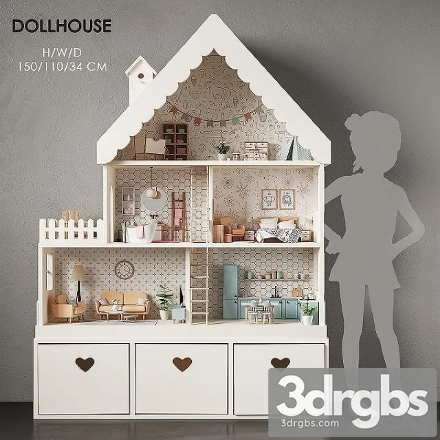 Dollhouse 3D Model Free
