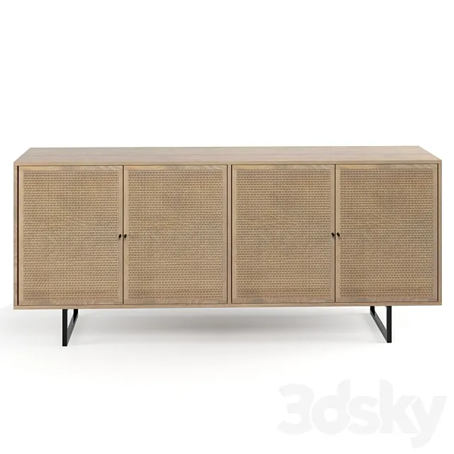 Dolores Cane Console 3D Model