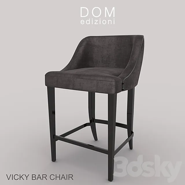 DOM_edizioni_Vicky_Bar_chair 3D Model