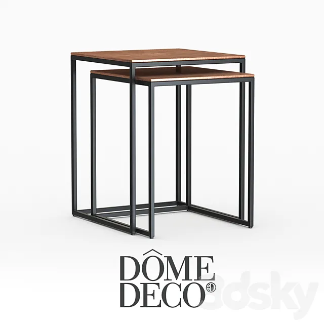 Dome deco coffee tables 3D Model