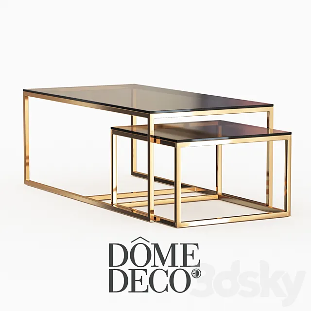 Dome deco coffee tables 3D Model