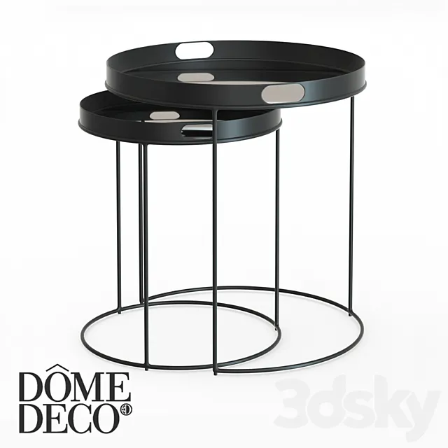 Dome Deco set of coffee tables 3DModel