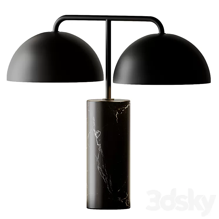 Domes Black Marble Table Lamp by Cb2 Exclusive 3D Model