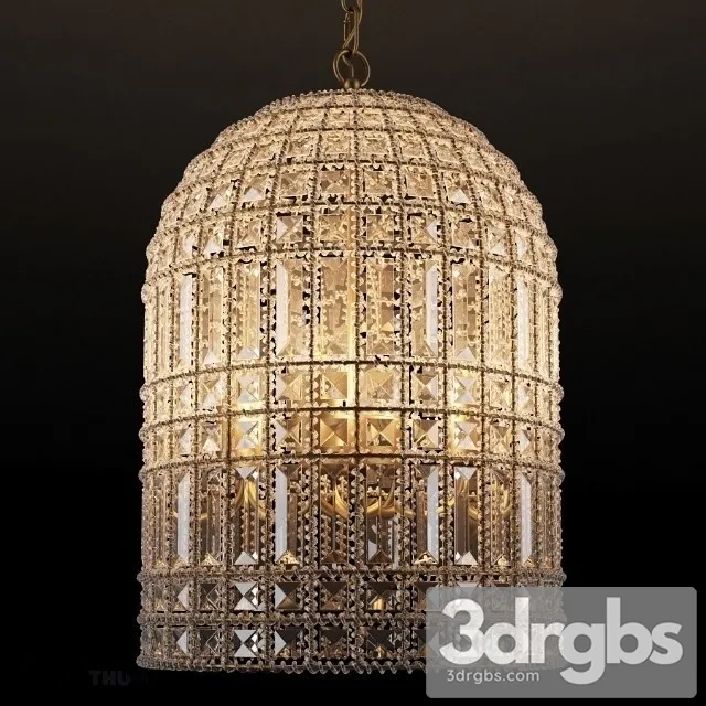 Dominique Medium Chandelier 3D Model Free