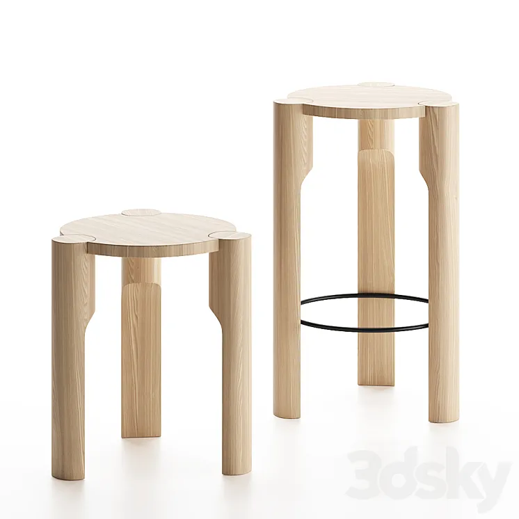 DOMUS | Stools By Omelett Editions 3D Model Free