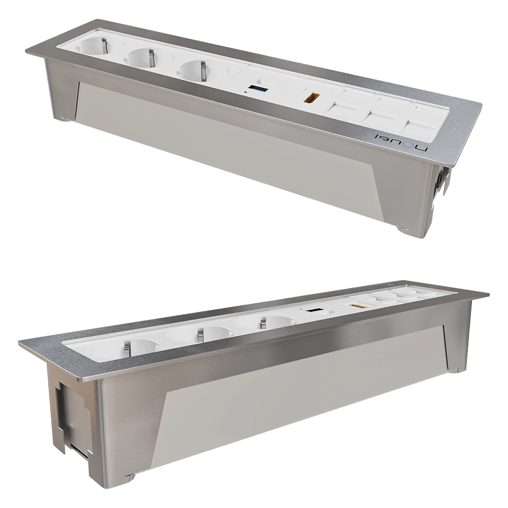 Donel  - Built-in socket block 12 mod. DDSB12IN 3D Model