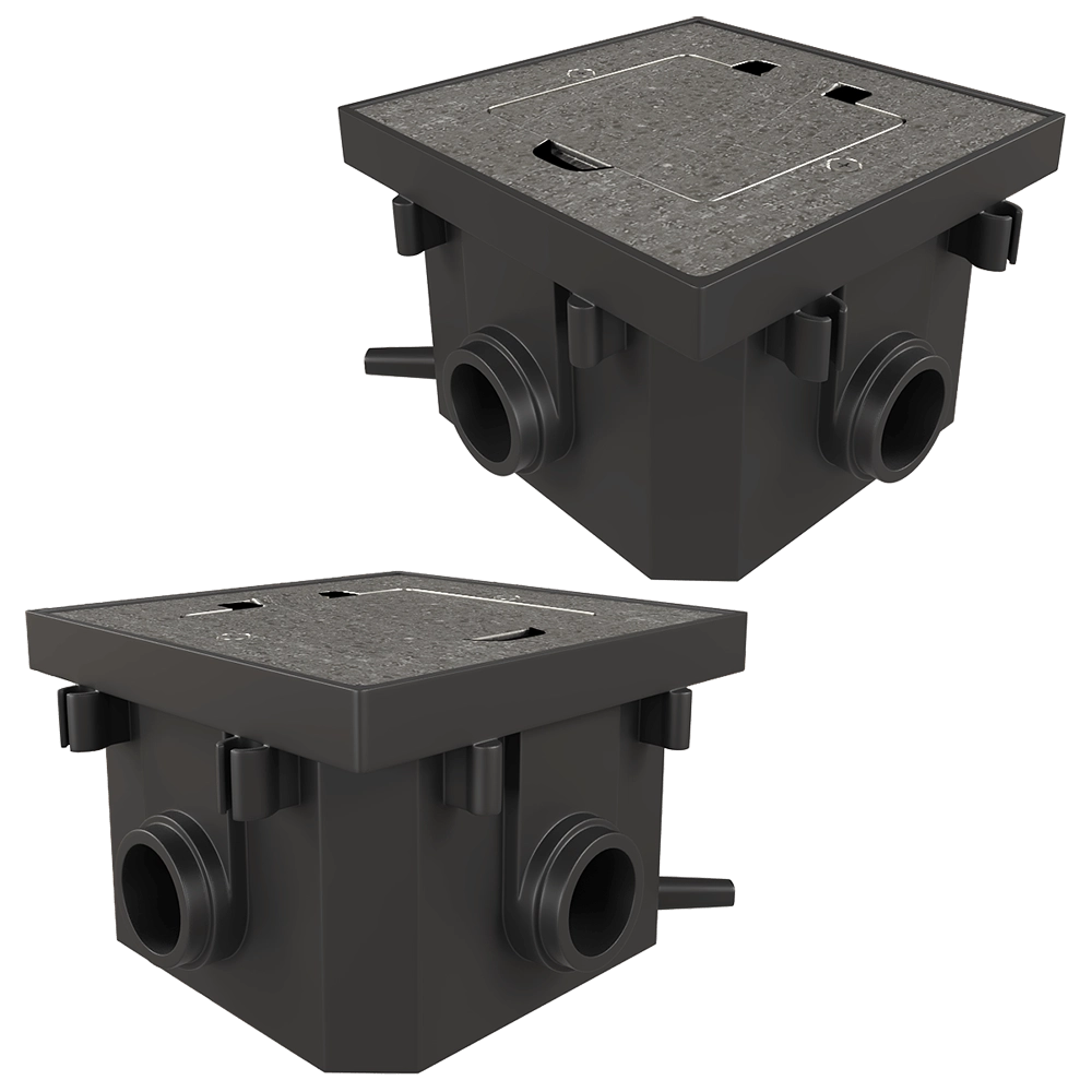 Donel  - Hatch 2 mod. (1 mod. 45x45 mm.) galvanized steel IP44 DFB2MRNFA 3D Model