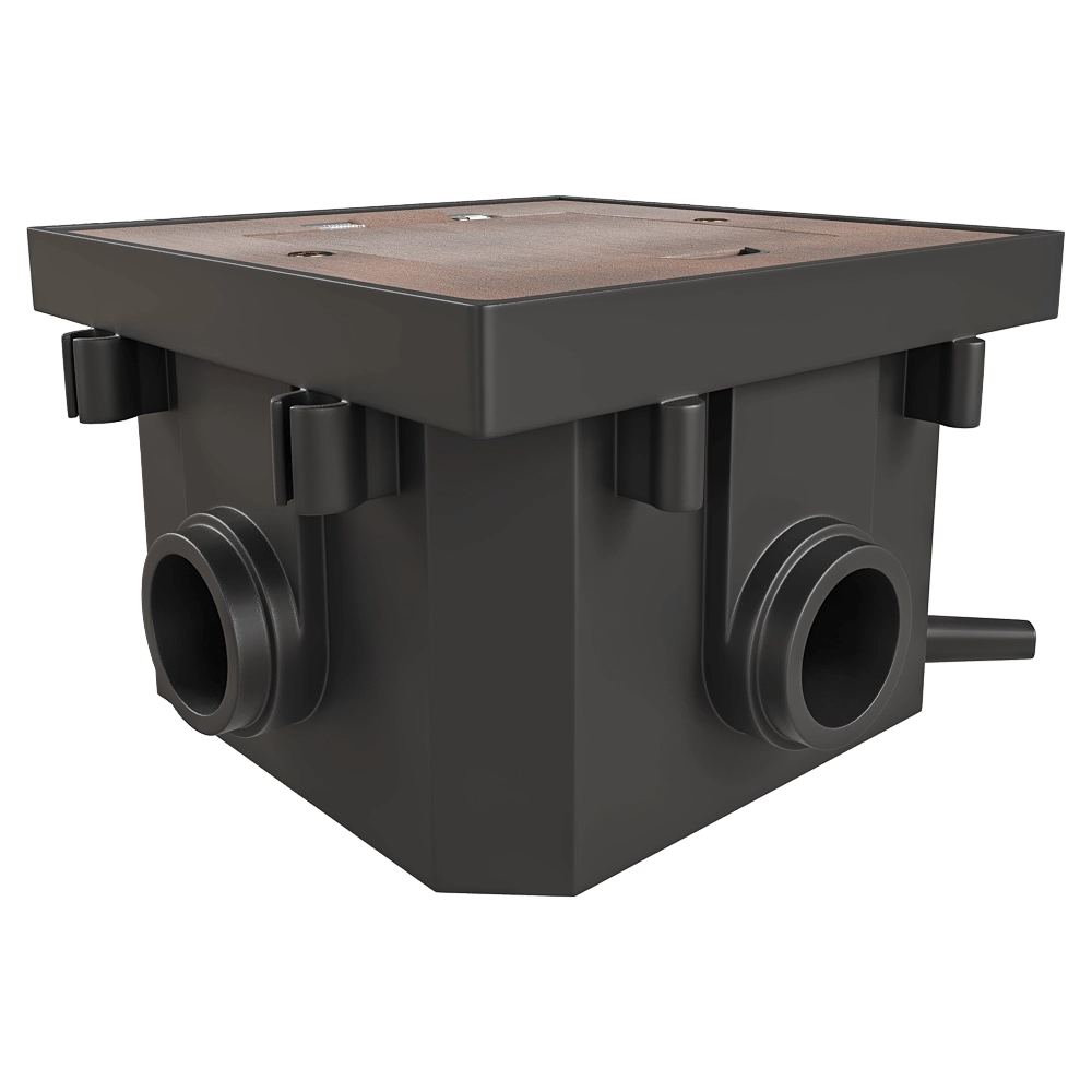 Donel  - Hatch 2 mod. (1 mod. 45x45 mm.) red copper IP44 DFB2MRRC 3D Model