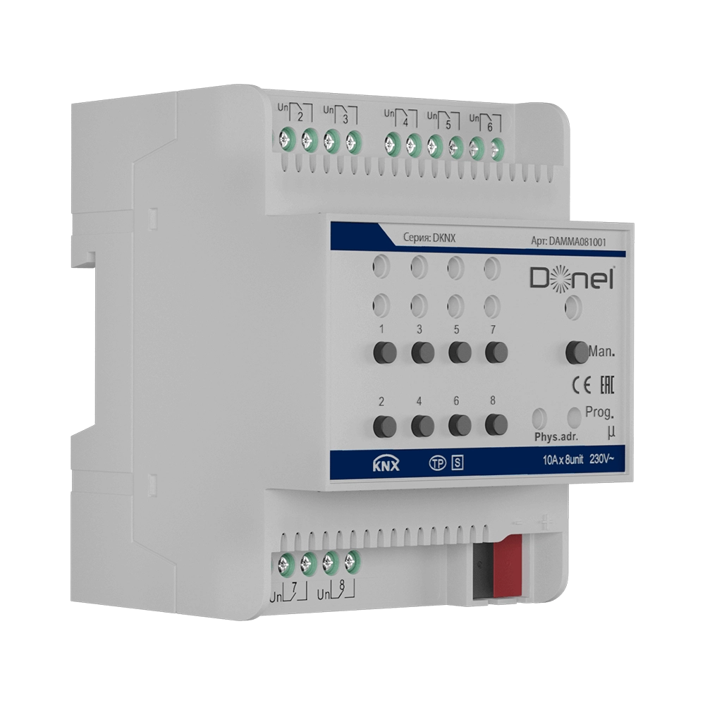 Donel  - KNX channel multifunction actuator DAMMA081001 3D Model