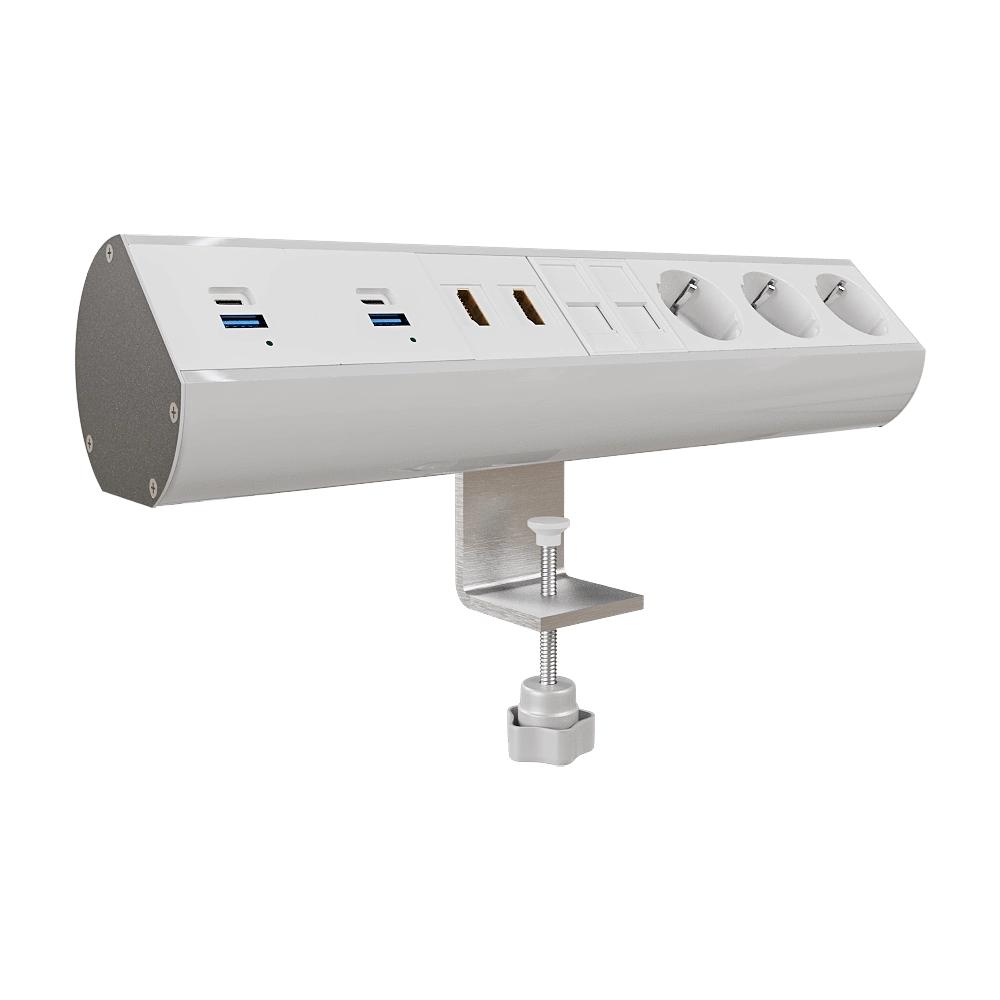 Donel  - Ovaledesign tabletop socket block DDSB14O 3D Model