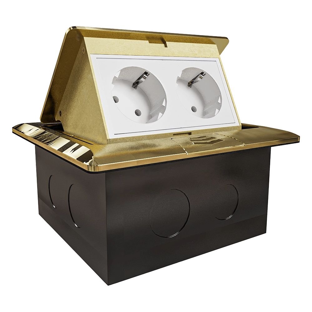 Donel  - Pull-out unit for 4 modules brass DPB4BR 3D Model
