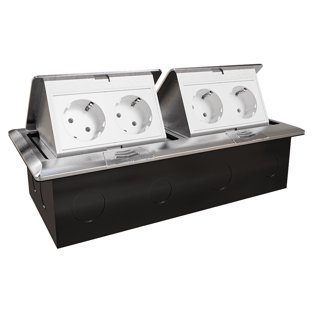 Donel  - Pull-out unit for 4+4 modules aluminum DPB8AL 3D Model