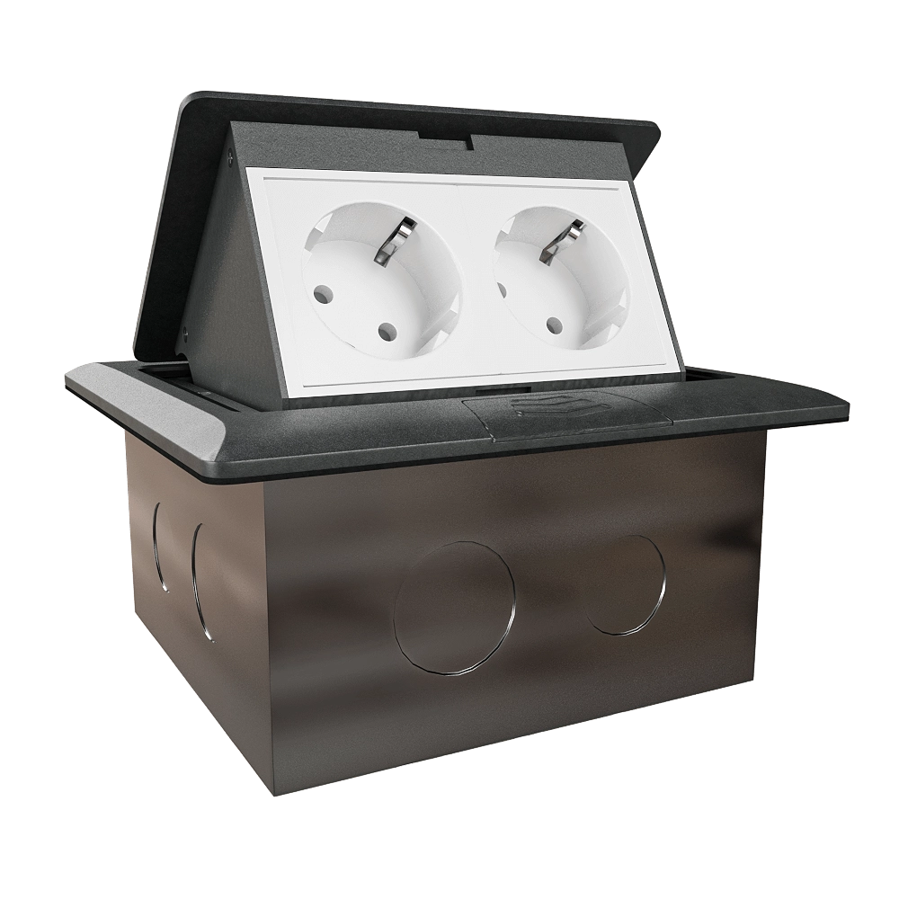 Donel  - Pull-out unit with 4 modules anthracite DPB4AN 3D Model