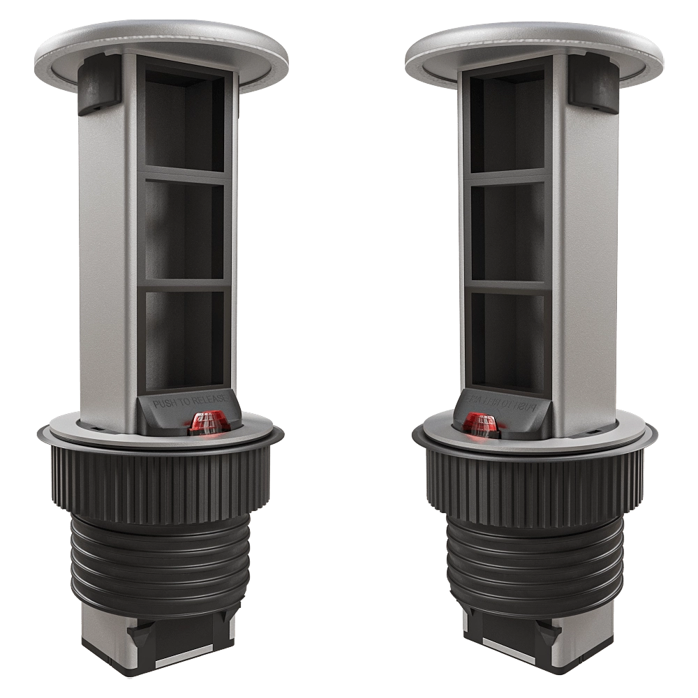 Donel  - Tabletop built-in retractable dresser unit Vertical 6. DDSB6V1AL 3D Model