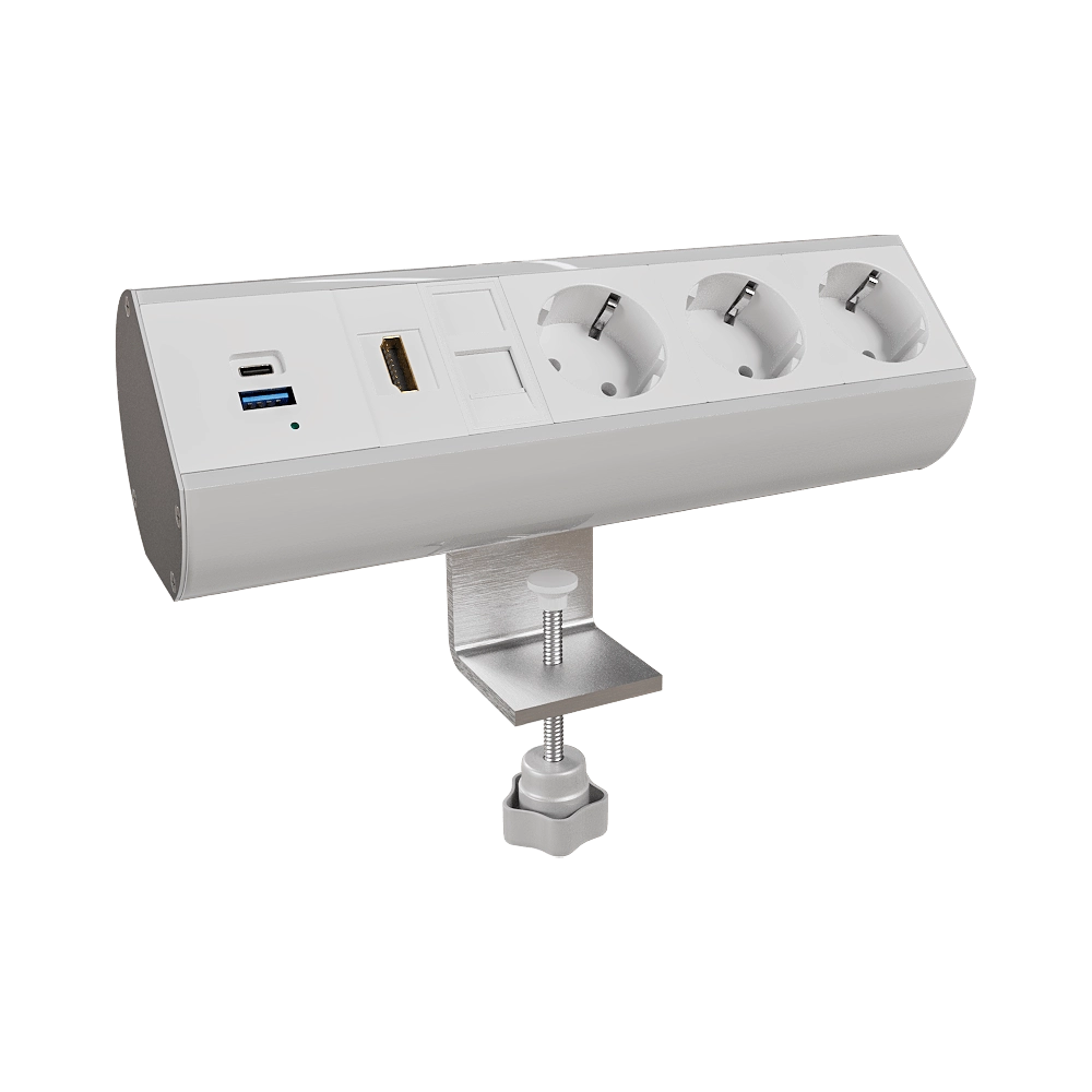 Donel  - Tabletop socket block Ovaledesign 10 mod. DDSB10O 2 3D Model